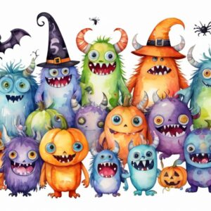 Freundliche Halloweenmonster