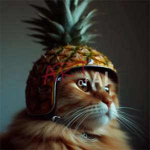 cat with ananas preview